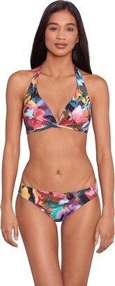 Jungle Paradise Twist Halter Top (Multicolored) Women's Swimwear