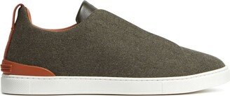 Triple Stitch slip-on sneakers-AA