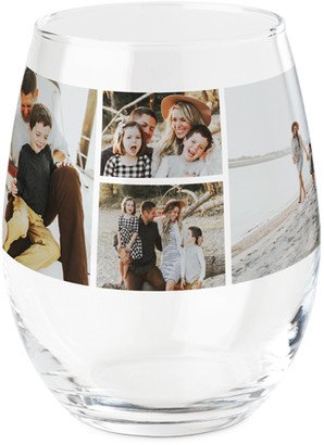 Stemless Wine Glasses: Gallery Of Eight Printed Wine Glass, Printed Wine, Set Of 1, Multicolor