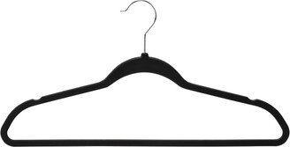 Slim Profile Rubber Hangers, Set of 30