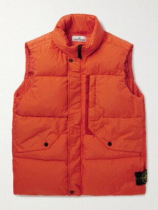 Logo-Appliquéd Quilted Shell Down Gilet-AB