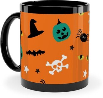 Mugs: Halloween 2 - Orange Ceramic Mug, Black, 11Oz, Orange