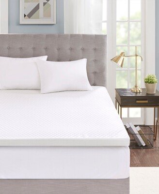 Sleep Philosophy 3 Gel Memory Foam Queen Mattress Topper with Cooling Cover