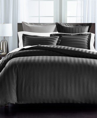 Damask Thin Stripe 550 Thread Count Pima Cotton 2-Pc. Comforter Set, Twin, Created for Macy's