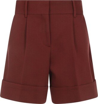 High Waist Wide Leg Tailored Shorts