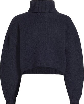 Kath Cropped Merino Turtleneck Sweater