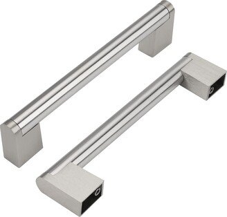 5 Inch(128mm Hole Centers Kitchen Cabinet Handles，brushed Nickel Pulls Hardware For Modern Cabinets & Drawer