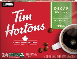 Tim Hortons Medium Roast Original Blend Decaf K-cup Pods - 24ct