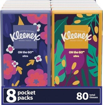 Kleenex On-the-Go 3-Ply Facial Tissue - pk/10ct
