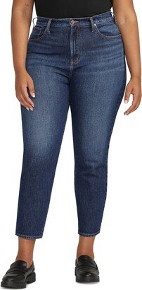 Plus Size Highly Desirable High Rise Slim-Leg Jeans