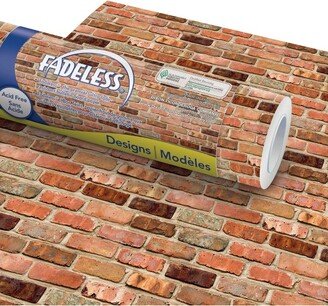 Fadeless Designs Paper Roll, Reclaimed Brick, 48 Inches x 50 Feet