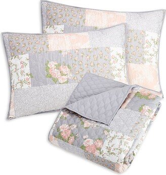 Modern Heirloom La Flor 3-Piece Floral King Quilt Set