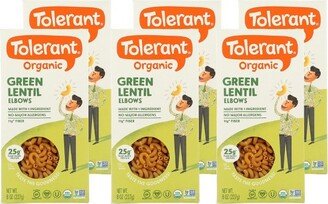 Tolerant Green Lentil Pasta Elbows - Case of 6/8 oz