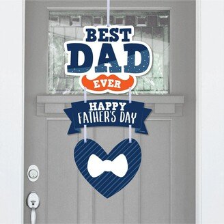 Big Dot Of Happiness Happy Father's Day - We Love Dad Party Outdoor - Front Door Decor - 3 Piece Sign