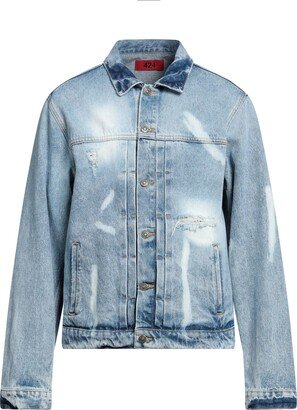 424 FOURTWOFOUR Denim Outerwear Blue