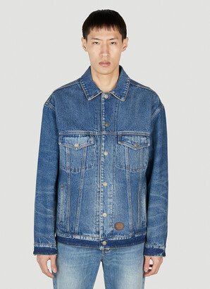 Reversible Denim Jacket - Man Jackets Blue It - 50