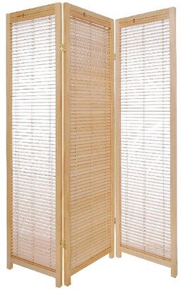 IH Casa Decor 3 Panel Adjustable Wooden Shutter Screen