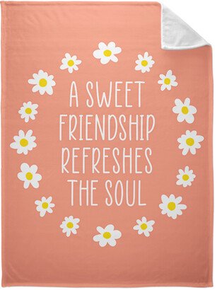 Fleece Photo Blankets: Sweet Friendship Fleece Photo Blanket, Plush Fleece, 60X80, Multicolor