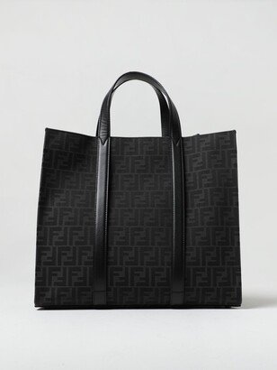 shopper bag in fabric with jacquard FF monogram