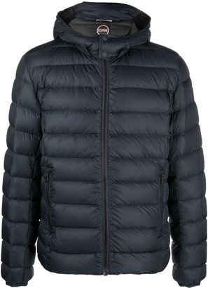 Quilted Zip-Up Hooded Jacket