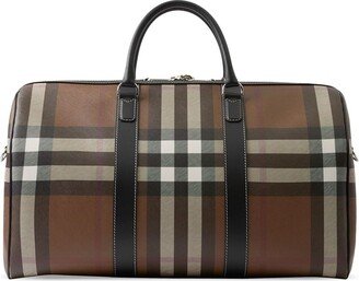 Exaggerated-Check Holdall Bag