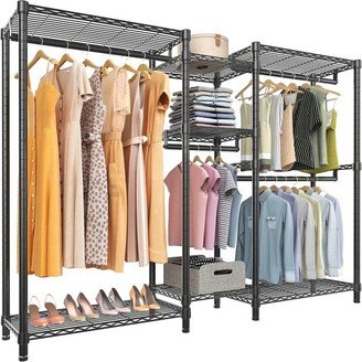 VIPEK V6 Wire Garment Rack Heavy Duty Clothes Rack Metal Clothing Rack for Hanging Clothes, Black