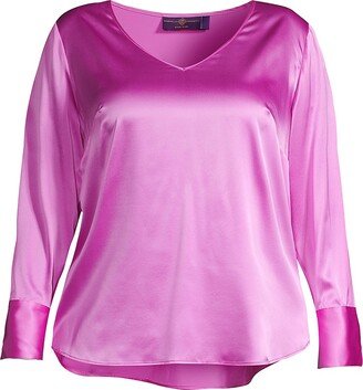 Gabriella Rossetti Vittoria Silk V-Neck Blouse