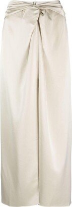 Heida satin maxi skirt