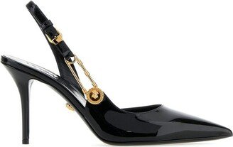 Logo Motif Slingback Pumps