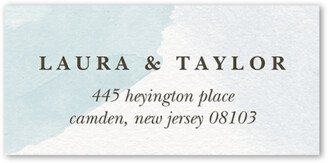 Wedding Address Labels: Soft Blush Address Label, Blue, Address Label, Matte
