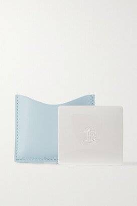 Refillable Compact And Leather Case - Blue