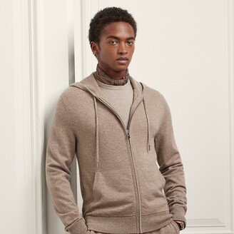 Ralph Lauren Wool-Cashmere Hooded Full-Zip Sweater-AB