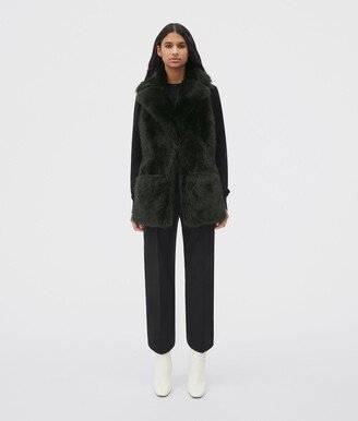 Shearling Collar Scarf