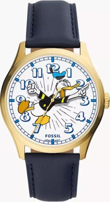 Disney X Special Edition Three-Hand Navy Leather Watch