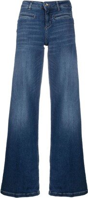 Wide-Leg Denim Trousers-AC