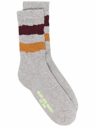 Stripe Trim Socks