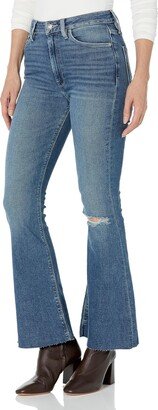 Women's Holly High Rise Flare Jean Barefoot Length-AA