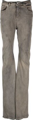 Luxor faded mid-rise flared jeans