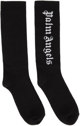 Black Gothic Logo Socks