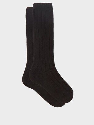 Ribbed Cashmere-blend Socks-AA