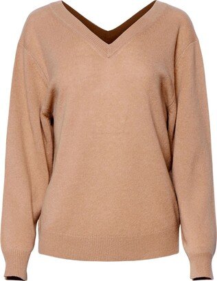 V-neck cashmere jumper-BC