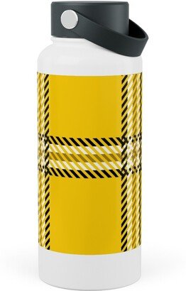 Photo Water Bottles: Cher's Plaid Stainless Steel Wide Mouth Water Bottle, 30Oz, Wide Mouth, Yellow