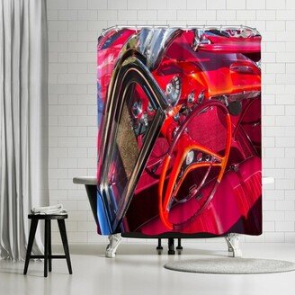 71 x 74 Shower Curtain, Impala Cockpit by Murray Bolesta