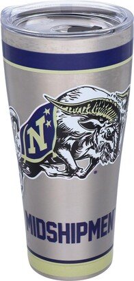 Navy Midshipmen 30 Oz Tradition Tumbler - Silver-Tone, Navy