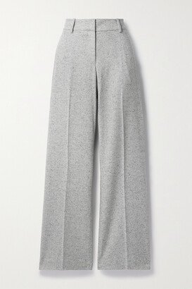 Lafayette148 - Sullivan Tweed Wide-leg Pants - Gray