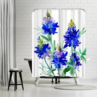 71 x 74 Shower Curtain, Texas Bluebonnet Flowers 2 by Suren Nersisyan