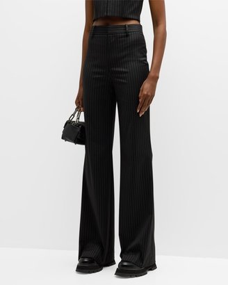 Oliver Pinstripe Flare Trousers
