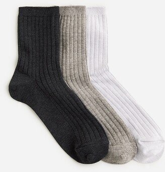 Heather ankle socks three-pack