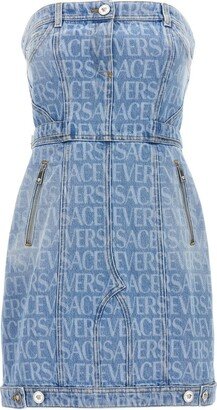 Strapless Denim Dress