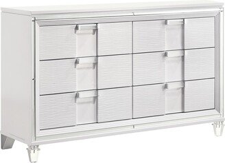 Charlotte Youth 6-Drawer Dresser in White